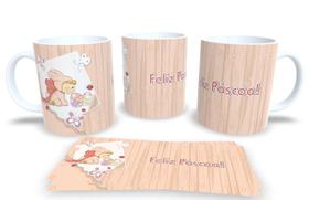 Canecas de Porcelana Branca Personalizadas Coleção Pascoa 2