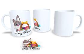 Canecas de Porcelana Branca Personalizadas Coleção Pascoa 5