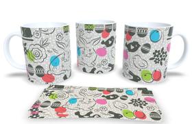 Canecas de Porcelana Branca Personalizadas Coleção Pascoa 6