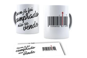 Canecas de Porcelana Branca Personalizadas Cristã Ele Vive