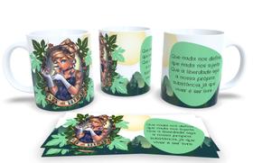 Canecas de Porcelana Branca Personalizadas Princesas Empoderadas