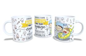 Canecas de Porcelana Branca Personalizadas Profissões 3