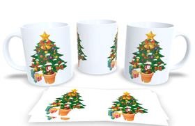 Canecas de Porcelana Personalizadas Arvore de Natal