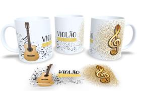 Canecas de Porcelana Personalizadas Instrumentos Musicais