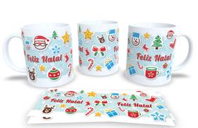 Canecas de Porcelana Personalizadas Natal