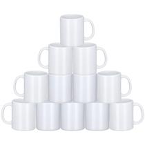 Canecas de sublimação de cerâmica branca Yephets, pacote com 12 unidades, 330 ml