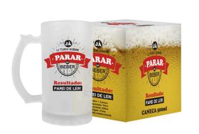 Canecas De Vidro Cerveja chopp 500ml frase Personalizada: Já li tudo sobre parar de beber, resultado: parei de ler!