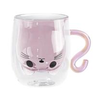Canecas De Vidro Com Design De Gato, Dupla Camada, Resistentes Ao Calor, Para Leite E Café, Canecas De Vidro Com Design De Gato, Dupla Camada, Resistentes Ao Calor, Para Leite E Café,