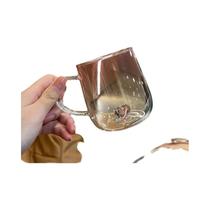 Canecas De Vidro Gradiente Love Para Casais, Copos De Coração Quente Para Leite, Suco E Café, Canecas De Vidro Gradiente Love Para Casais, Copos De Coração Quente Para Leite, Suco E Café,