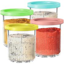 Canecas Ice Cream Maker de 24 onças para Ninja Creami Deluxe, pacote com 4