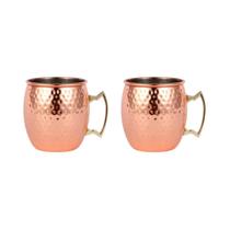 Canecas Moscow Mule De Aço Inoxidável Revestidas De Cobre 1-6PCS Para Coquetéis, Vinho, Cerveja, Canecas Moscow Mule De Aço Inoxidável Revestidas De Cobre 1-6PCS Para Coquetéis, Vinho, Cerveja,