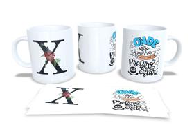 Canecas Personalizadas Alfabeto Black com Frases