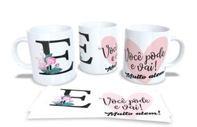 Canecas Personalizadas Alfabeto Flores