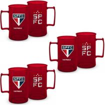 Canecas São Paulo 400ml Kit 6 Unidades Brasfoot