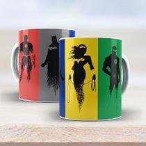 Canecas Super Heróis - Marvel - Homem aranha - Hulk - Mulher Maravilha - Batman - Alerquina - Caneca Porcelana