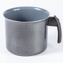 Caneco 14cm 1,7L Cerâmico - Cor: Preto Craqueado