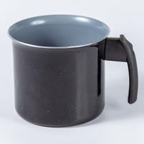 Caneco 14cm 1,7L Cerâmico - Cor: Preto Liso