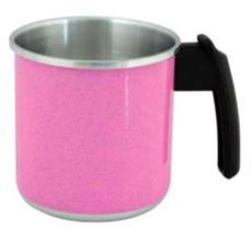 Caneco alumínio n12 rosa - 1,2L