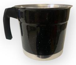 Caneco Color 16 Preto Poá Branco Gênesis