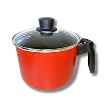 Caneco Fervedor 16 Cm Antiaderente Teflon Com Tampa De Vidro Caneco Fervedor 16 Cm Antiaderente Teflon Com Tampa De Vidro