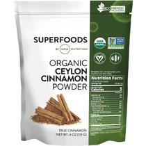 Canela em pó MRM Nutrition Organic Ceylon Vegan 113 porções