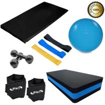 Caneleira 3 Kg- Par + Colchonete + Kit Mini Band + Peso 2 Kg