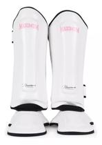 Caneleira de Muay Thai e Kickboxing Classic Pink-White Maximum Caneleira de Muay Thai e Kickboxing Classic Pink-White Maximum