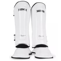 Caneleira de muay thai kickboxing mma classic branca - maximum