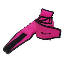 Caneleira de peso 8kg rosa neon - par iniciativa fitness