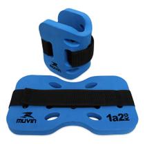 Caneleira Hidroginástica Muvin Tornozeleira 1 a 2 kg -Natação Fechamento Regulável EVA Leve - Par Caneleira Hidroginástica Muvin Tornozeleira 1 a 2 kg -Natação Fechamento Regulável EVA Leve - Par