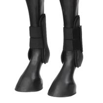 Caneleira Hípica Instep Preta com tiras autocolantes 27305 Caneleira Hípica Instep Preta com tiras autocolantes 27305