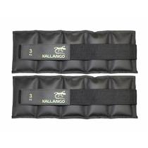 Caneleira Kallango Profissional Emborrachada Preta 3kg Par Caneleira Kallango Profissional Emborrachada Preta 3kg Par