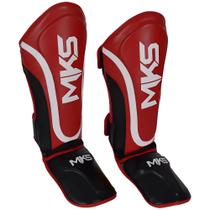 Caneleira Muay Thai Kickboxing Mma Prospect Vermelha/Preta - Mks Combat