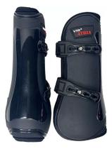 Caneleira P/ Cavalo Atria Pino Inox Hipismo 25cm Preto Vtr Caneleira P/ Cavalo Atria Pino Inox Hipismo 25cm Preto Vtr