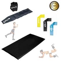 Caneleira Peso 2 Kg- Par + Colchonete + Kit Mini Band Caneleira Peso 2 Kg- Par + Colchonete + Kit Mini Band