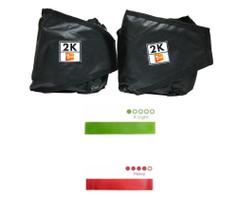 Caneleira/Tornozeleira de Peso 2Kgs Profissional + Mini Bands Faixas Elásticas Super Leve e Forte Caneleira/Tornozeleira de Peso 2Kgs Profissional + Mini Bands Faixas Elásticas Super Leve e Forte