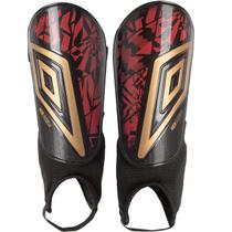 Caneleira Umbro Neo Shield Guard NC - Vermelho e Dourado Caneleira Umbro Neo Shield Guard NC - Vermelho e Dourado