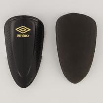 Caneleira Umbro Protection ST Juvenil Preta e Dourada