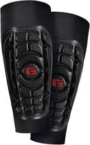 Caneleiras de futebol G-Form Pro-S compactas pretas para adultos médias