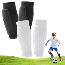 Caneleiras de Futebol Jomhtivl com Almofadas em Colmeia, 2 Pares