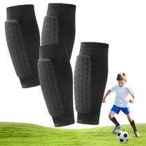 Caneleiras de Futebol Jomhtivl com Almofadas em Colmeia, 2 Pares