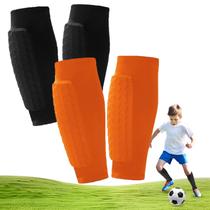 Caneleiras de Futebol Jomhtivl com Proteção de Impacto em Colmeia