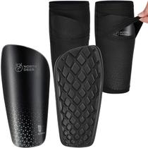 Caneleiras de futebol Northdeer para crianças, meninos e meninas, Black M Caneleiras de futebol Northdeer para crianças, meninos e meninas, Black M