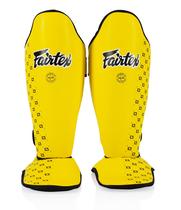 Caneleiras Fairtex SP5 Muay Thai para homens, mulheres e crianças - Amarelo