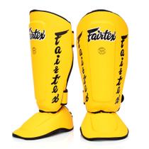 Caneleiras Fairtex SP7 Muay Thai - Amarelas - Para Homens, Mulheres e Crianças