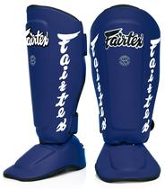 Caneleiras Fairtex SP7 Muay Thai - Para Homens, Mulheres e Crianças (Azul)