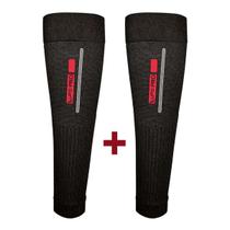 Canelito Lupo AU Pro Compressão Meia Corrida Original Triatlon Par Esporte Preto