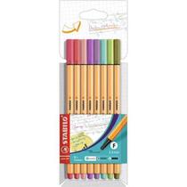 Caneta 0.4 stabilo point 88 mini fine 8 cores cis