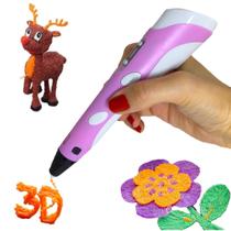 Caneta 3D 5V Rosa