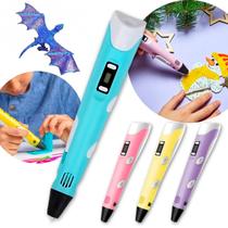 Caneta 3D Filamento Infantil Criar Educativo Caneta 3D Filamento Infantil Criar Educativo